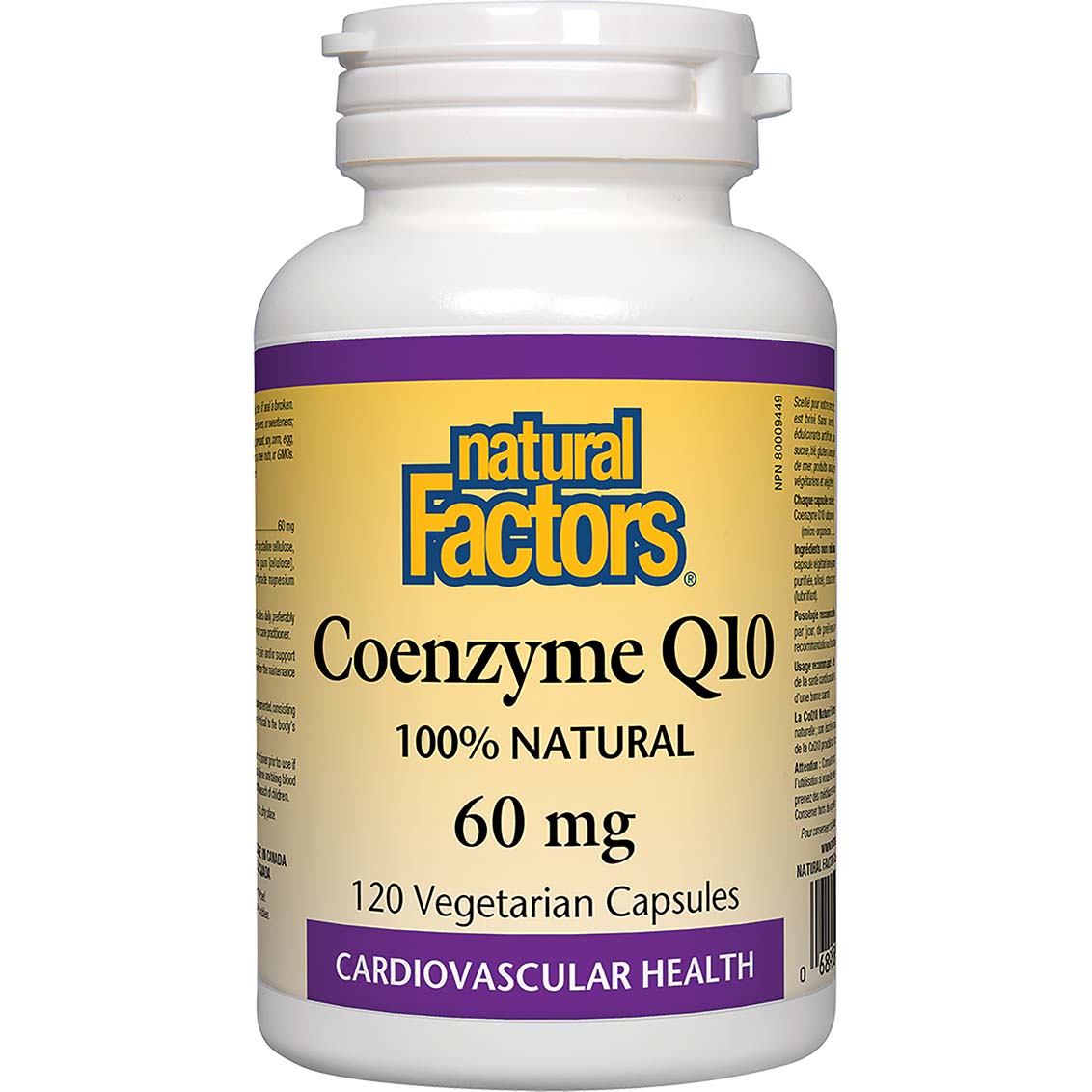 Coenzyme Q10, 60 mg, 120 Softgels, Natural Factors - Natural Factors