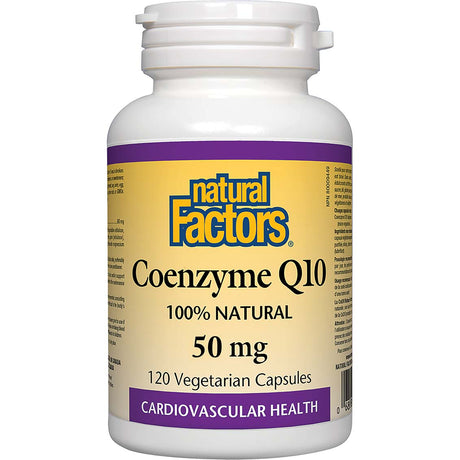 Coenzyme Q10, 50 mg, 120 Softgels, Natural Factors - Natural Factors