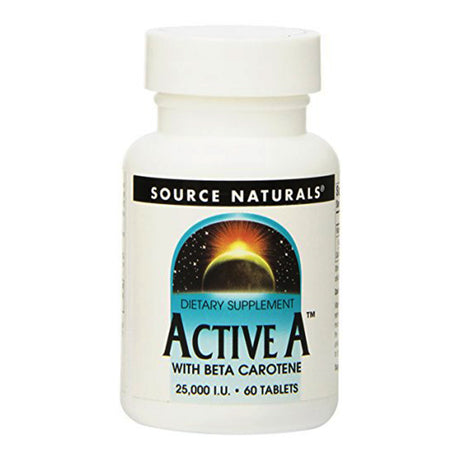 Source Naturals Active A, 25000 IU, 60 Tablets - Source Naturals