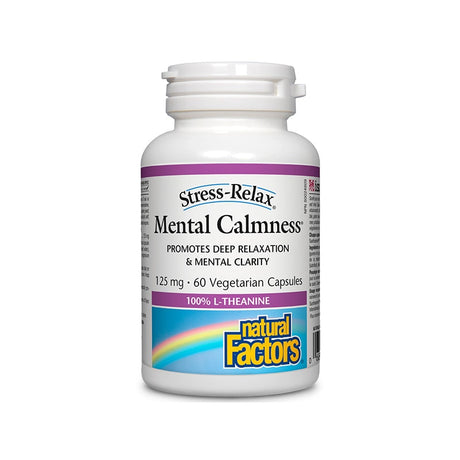 Natural Factors Mental Calmness, 125 mg, 60 Vegetable Capsules - Natural Factors