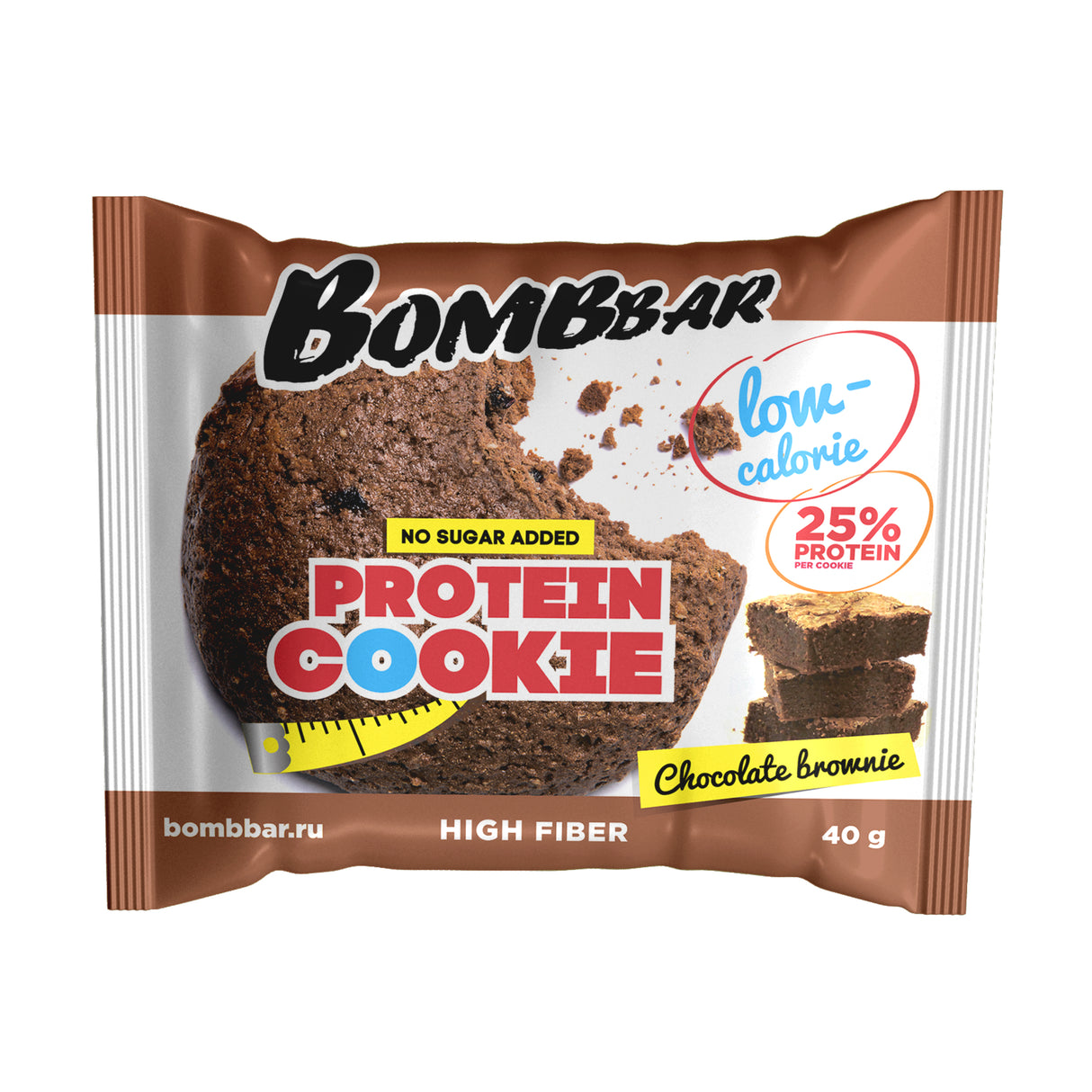 Protein Cookie, Chocolate Brownie, BombBar, 1 Piece - BombBar