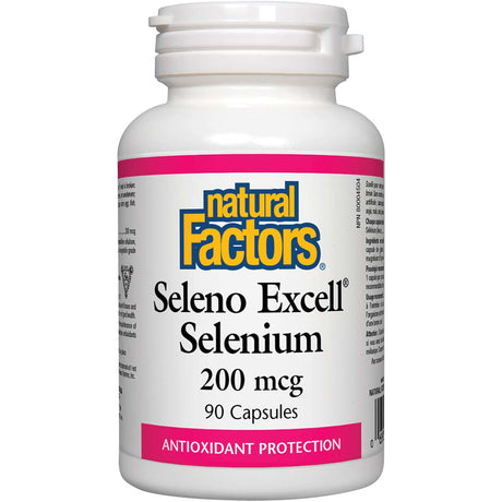 Natural Factors Seleno Excell Selenium, 200 mcg, 90 Capsules - Natural Factors