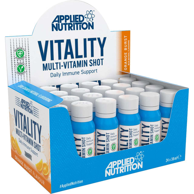 Vitality Multivitamin Shot, Orange Burst, 24 Shots - Applied Nutrition - Applied Nutrition