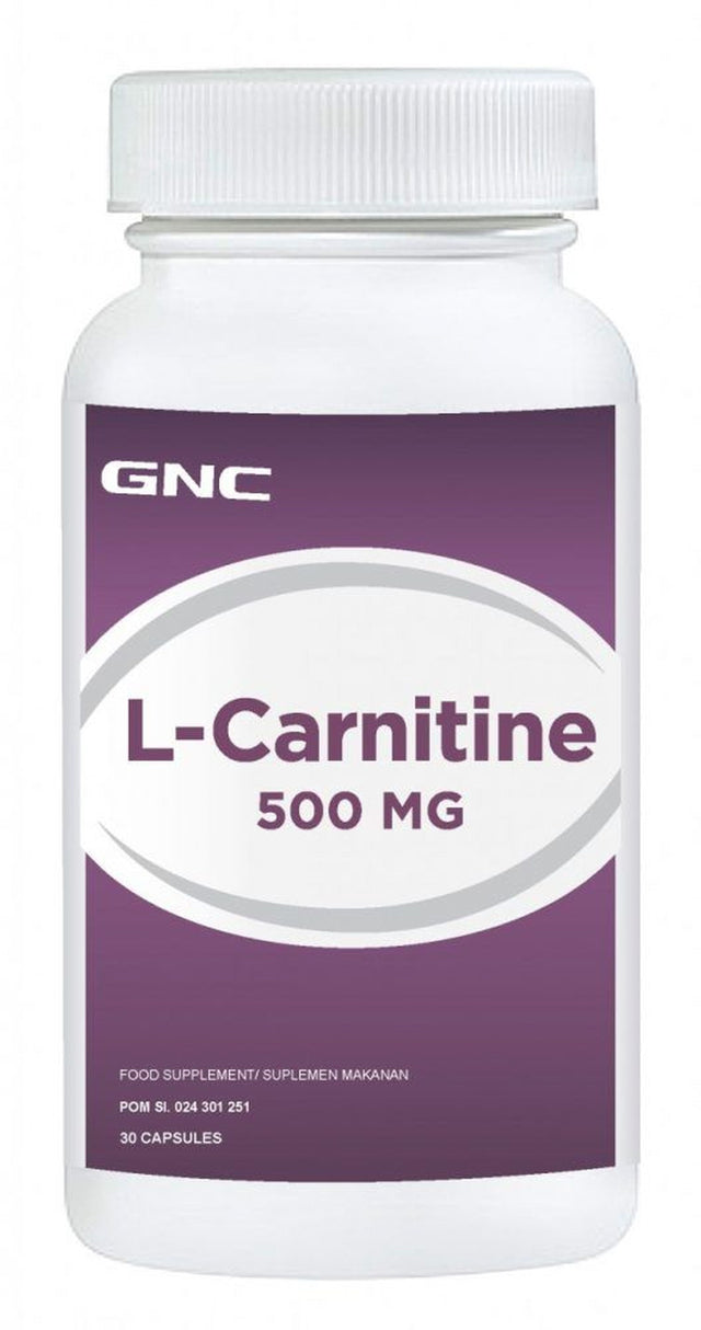 GNC L-CARNITINE 500 MG 30 CAPSULES - welzo