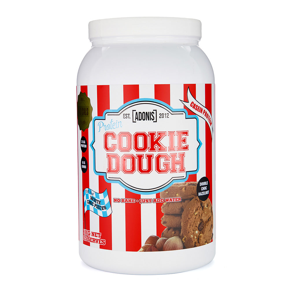 Double Choc Hazelnut Adonis Protein Cookie Dough, 1 kg - Adonis Gear