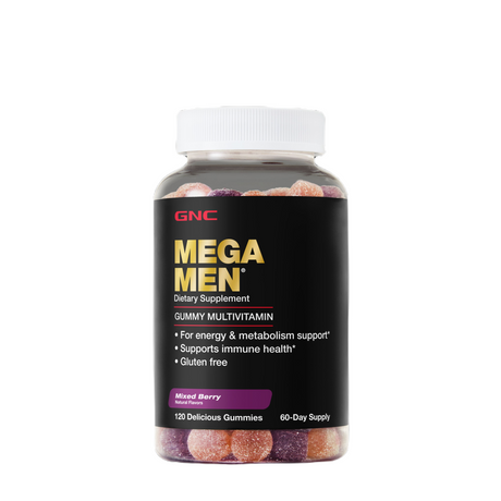 GNC MEGA MEN GUMMY MULTIVITAMIN - welzo