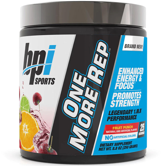 BPI Sports One More Rep, Fruit Punch, 25 Servings - bpi Sports