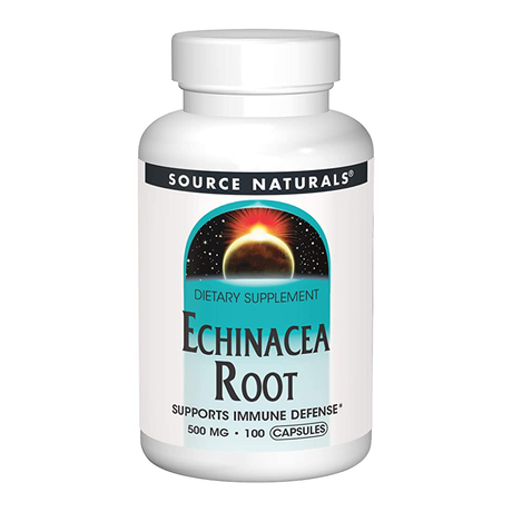 Source Naturals Echinacea Root, 500 mg, 100 Capsules - Source Naturals