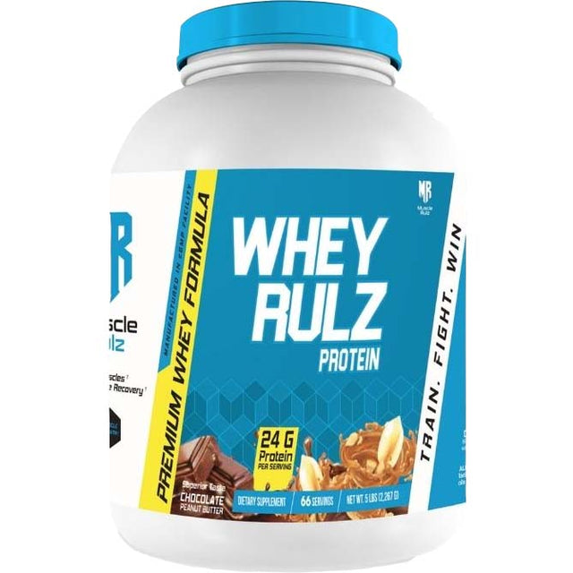 Muscle Rulz Whey Rulz, Chocolate Peanut Butter, 5 LB - Muscle Rulz