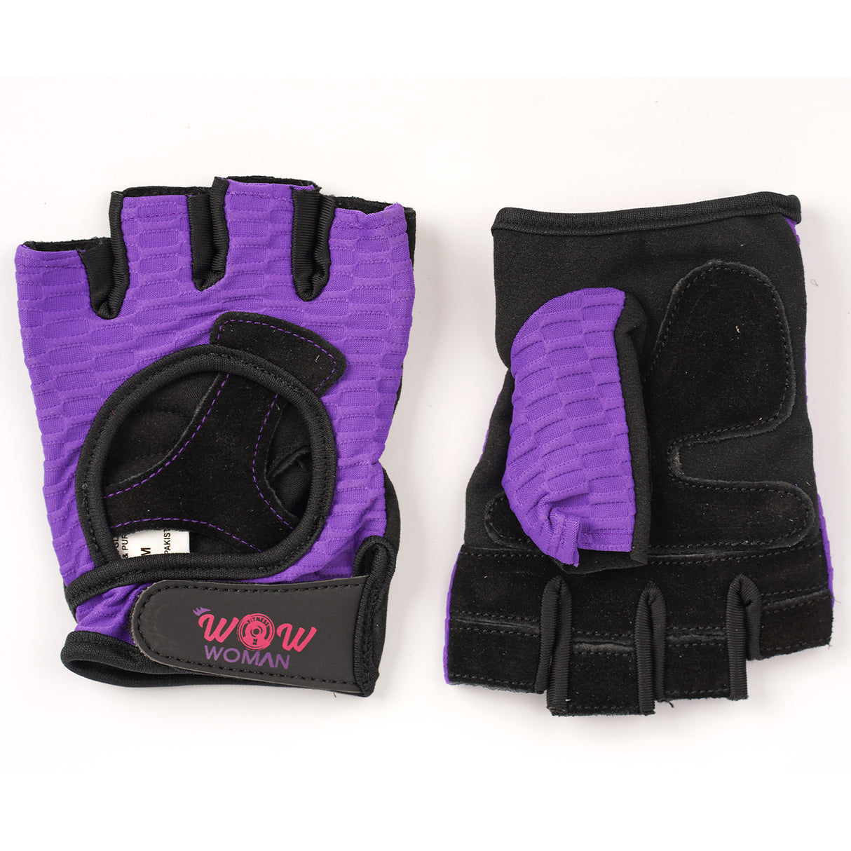 Wow Woman Purple Trainer Gloves, M - Wow Woman