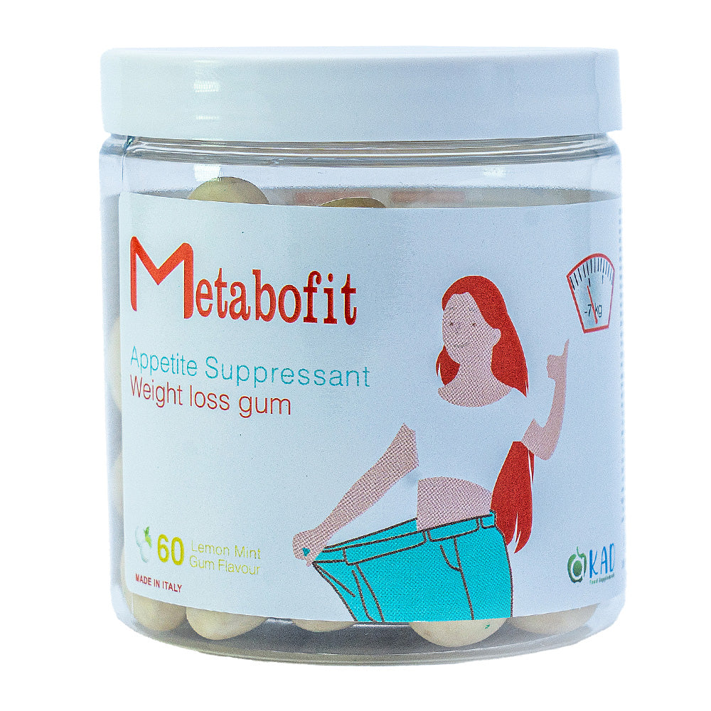 Weight Loss Gum, Lemon Mint, Metabofit, 60 Gummies - Metabofit