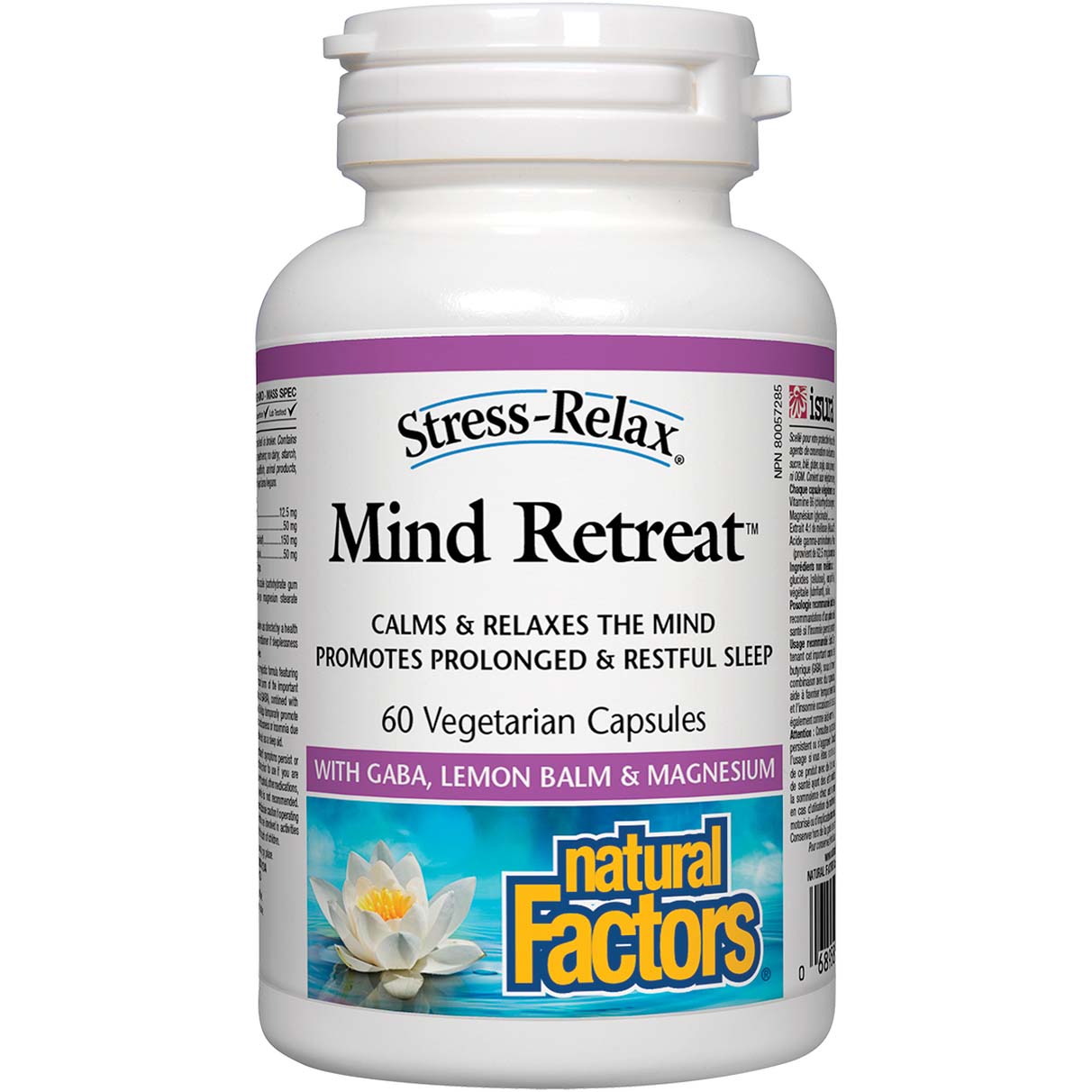 Mind Retreat, Natural Factors, 60 Veggie Capsules - Natural Factors