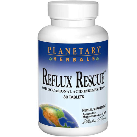 Reflux Rescue, Planetary Herbals, 30 Tablets - Planetary Herbals