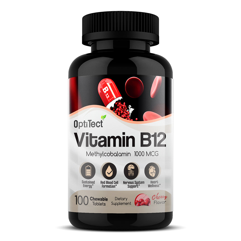 Vitamin B12 Methylcobalamin, 1000 mcg, 100 Chewable Tablets, Optitect - Optitect