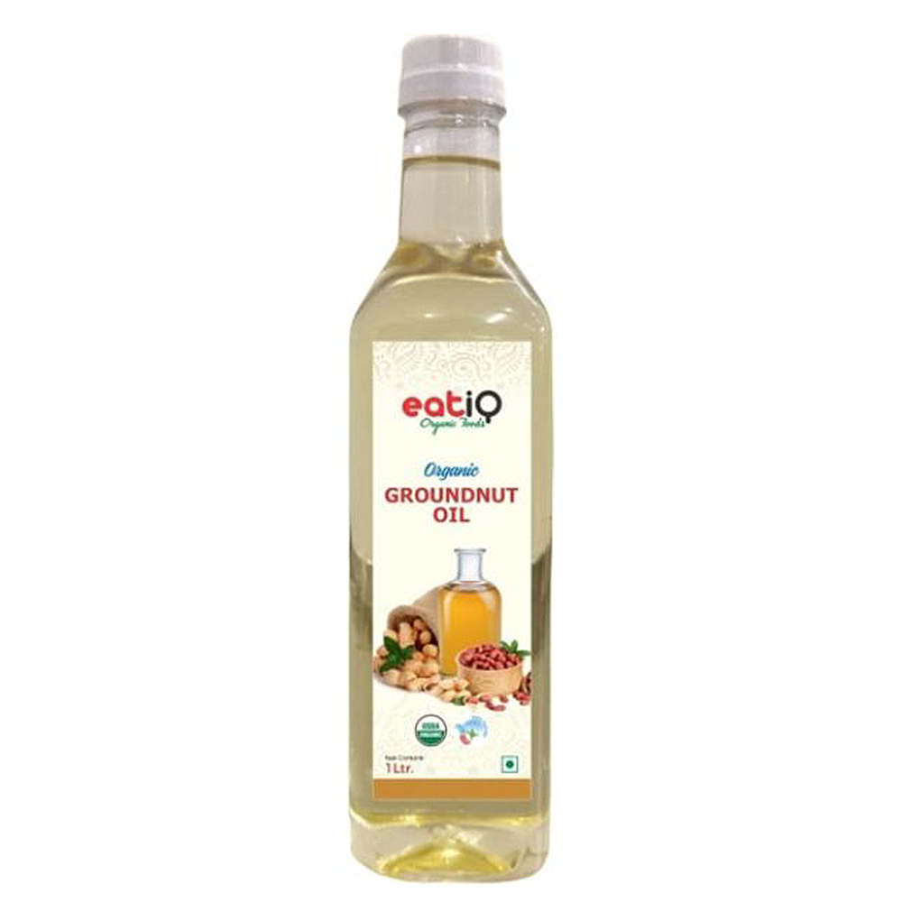 Eatiq Organic Foods Groundnut Oil, 1 L (Organic) - Eatiq Organic Food