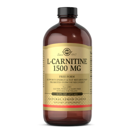 Solgar L-carnitine Liquid, Natural Lemon, 1500 mg - Solgar