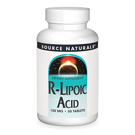 R Lipoic Acid, 100 mg, 30 Tablets, Source Naturals - Source Naturals