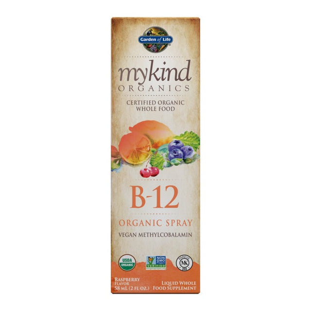 Garden of Life Mykind Organics B-12 Organic Spray, 500 mcg, 58 ML - Garden Of Life