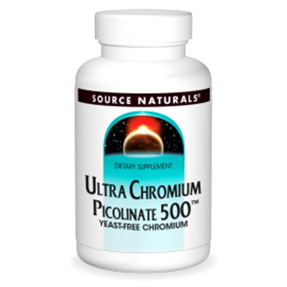 Ultra Chromium Picolinate, 500 mcg, 120 Tablets, Source Naturals - Source Naturals