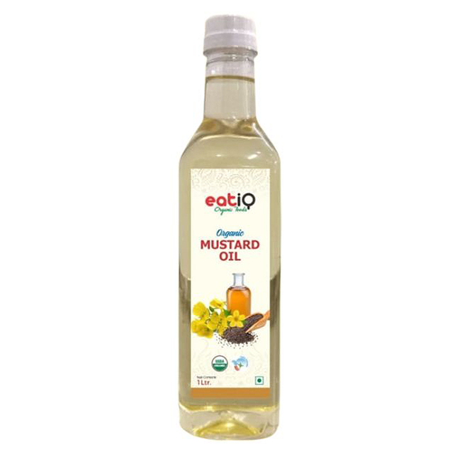 Eatiq Organic Foods Mustard Oil, Organic, 1 L - Eatiq Organic Food