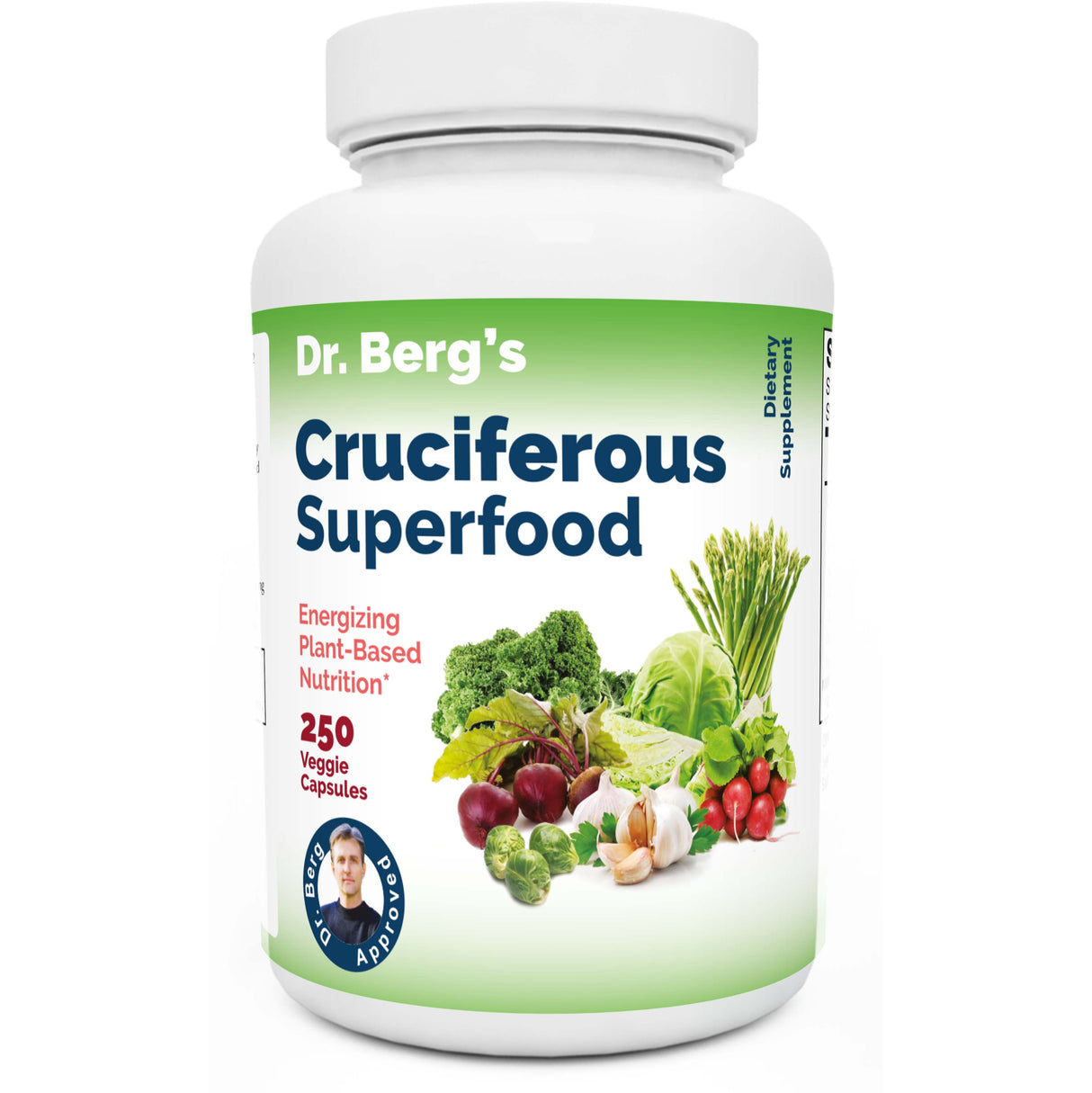 Dr. Berg Superfood Cruciferous, 250 Veggie Capsules - Dr. Berg’s