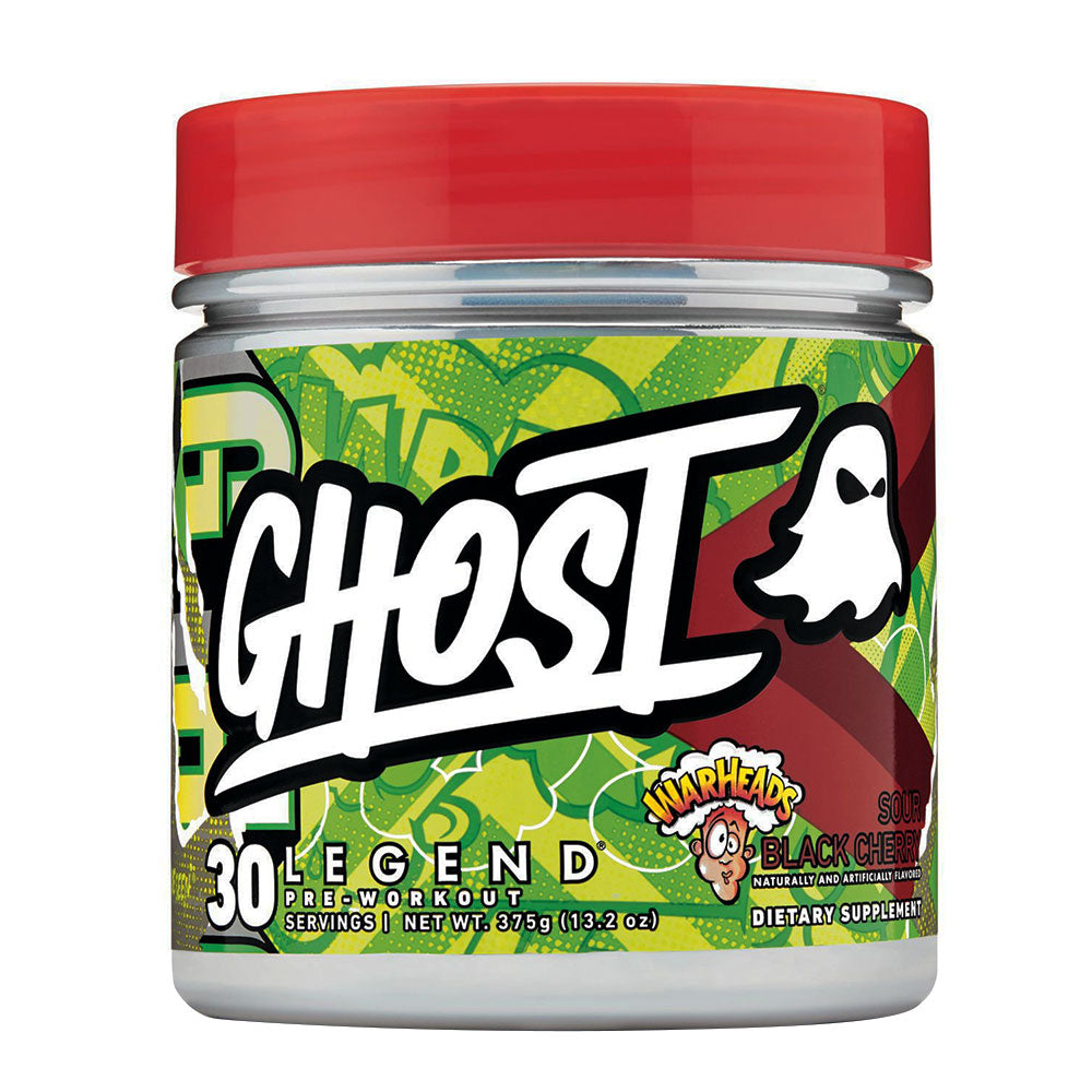 Ghost Legend Pre-Workout, Warhead Sour Black Cherry, 30 Servings - Ghost