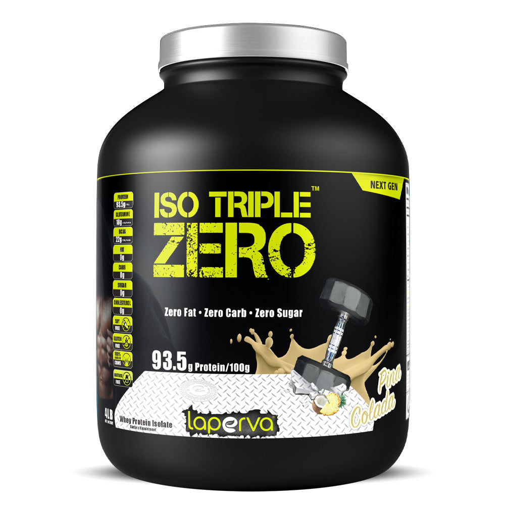 Laperva Iso Triple Zero Next Generation Whey Protein, Pina Colada, 4 LB - Laperva