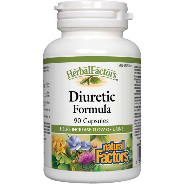 Diuretic Formula, 90 Capsules - Natural Factors - Natural Factors