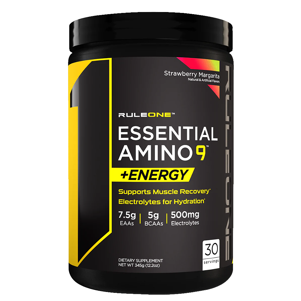 Essential Amino 9 + Energy, Strawberry Margarita, 30) Rule 1 - Rule 1