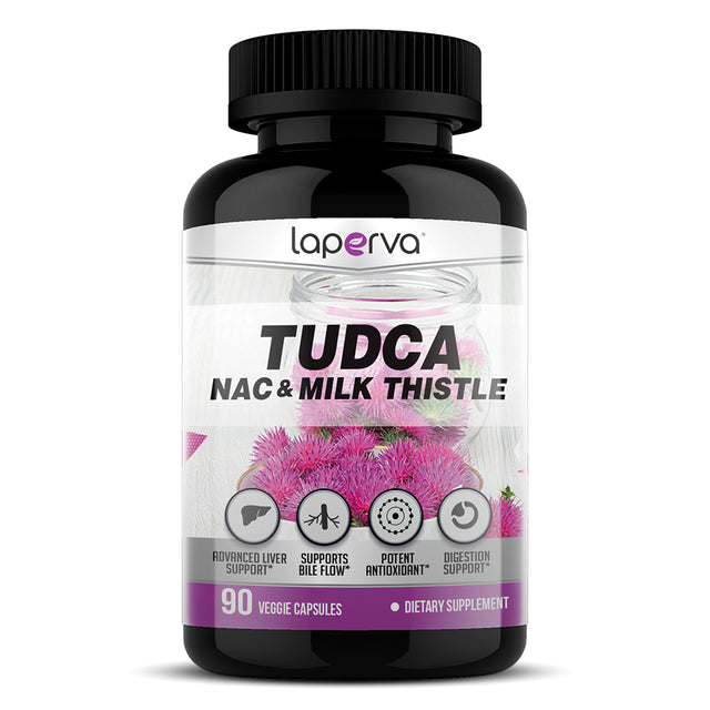 Laperva Tudca & Nac & Milk Thistle, 90 Veggie Capsules - Laperva