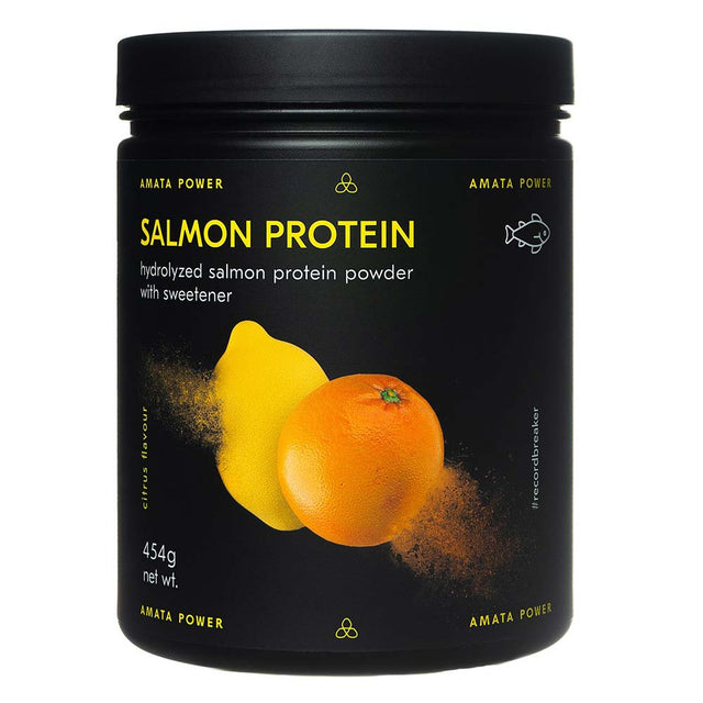 Amata Power Salmon Protein, Citrus, 454 Gm - Amata Power