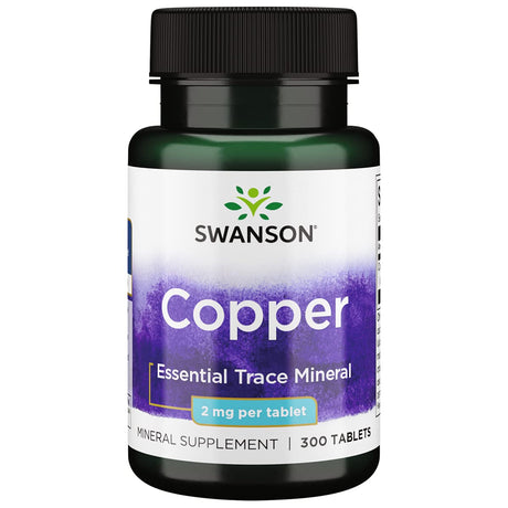 Swanson Copper, 2 mg, 300 Tablets - Swanson