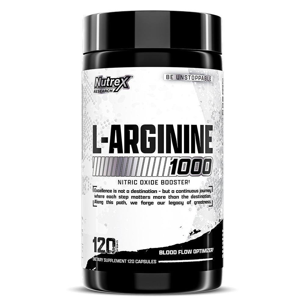 Nutrex Research L-Arginine, 1000 mg, 120 Capsules - Nutrex Research