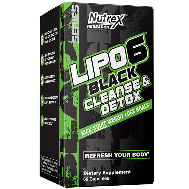 Nutrex Research Lipo 6 Black Cleanse & Detox, 60 Capsules - Nutrex Research