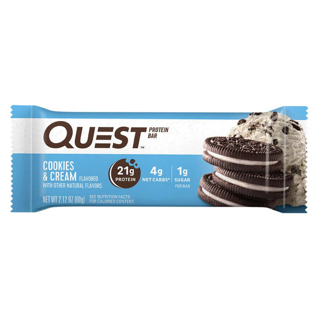 Quest Nutrition Protein Bar, Cookies and Cream, 1 Bar - Quest Nutrition