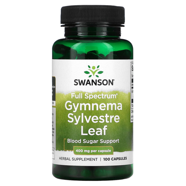 Swanson Gymnema Sylvestre Leaf, 400 mg, 100 Capsules - Swanson