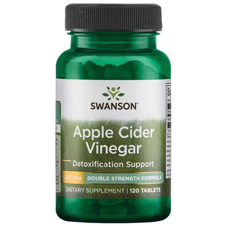 Swanson Double Strength Apple Cider Vinegar, 200 mg, 120 Tablets - Swanson