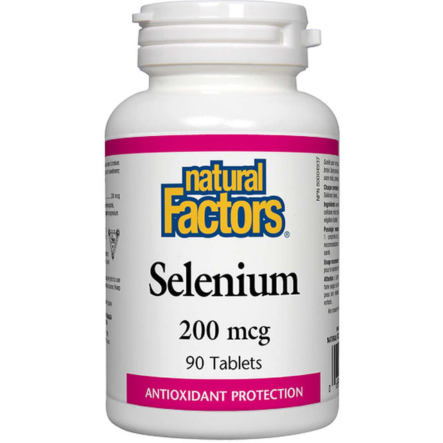 Natural Factors Selenium, 200 mcg, 90 Tablets - Natural Factors