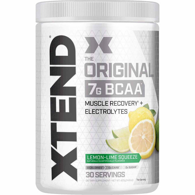 Xtend Original BCAA, Lemon Lime Squeeze, 30 - Xtend