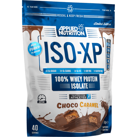 Applied Nutrition ISO-XP 100% Whey Protein Isolate, 1 kg, Chocolate Caramel - Applied Nutrition