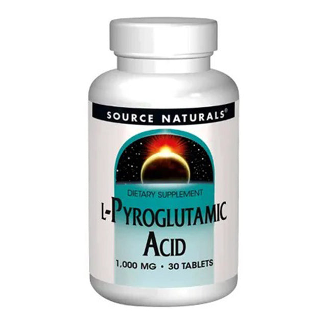 Source Naturals L Pyroglutamic Acid, 1000 mg, 30 Tablets - Source Naturals