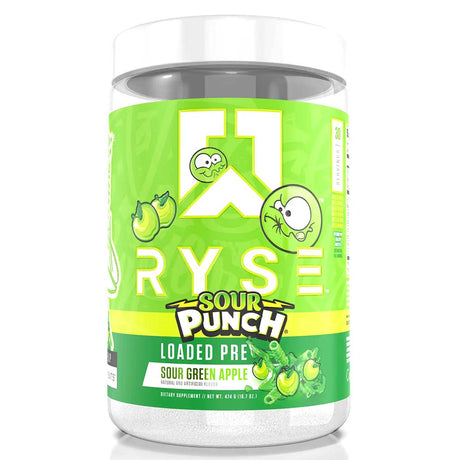 RYSE Loaded Pre Workout, Sour Green Apple (30 servings) - RYSE