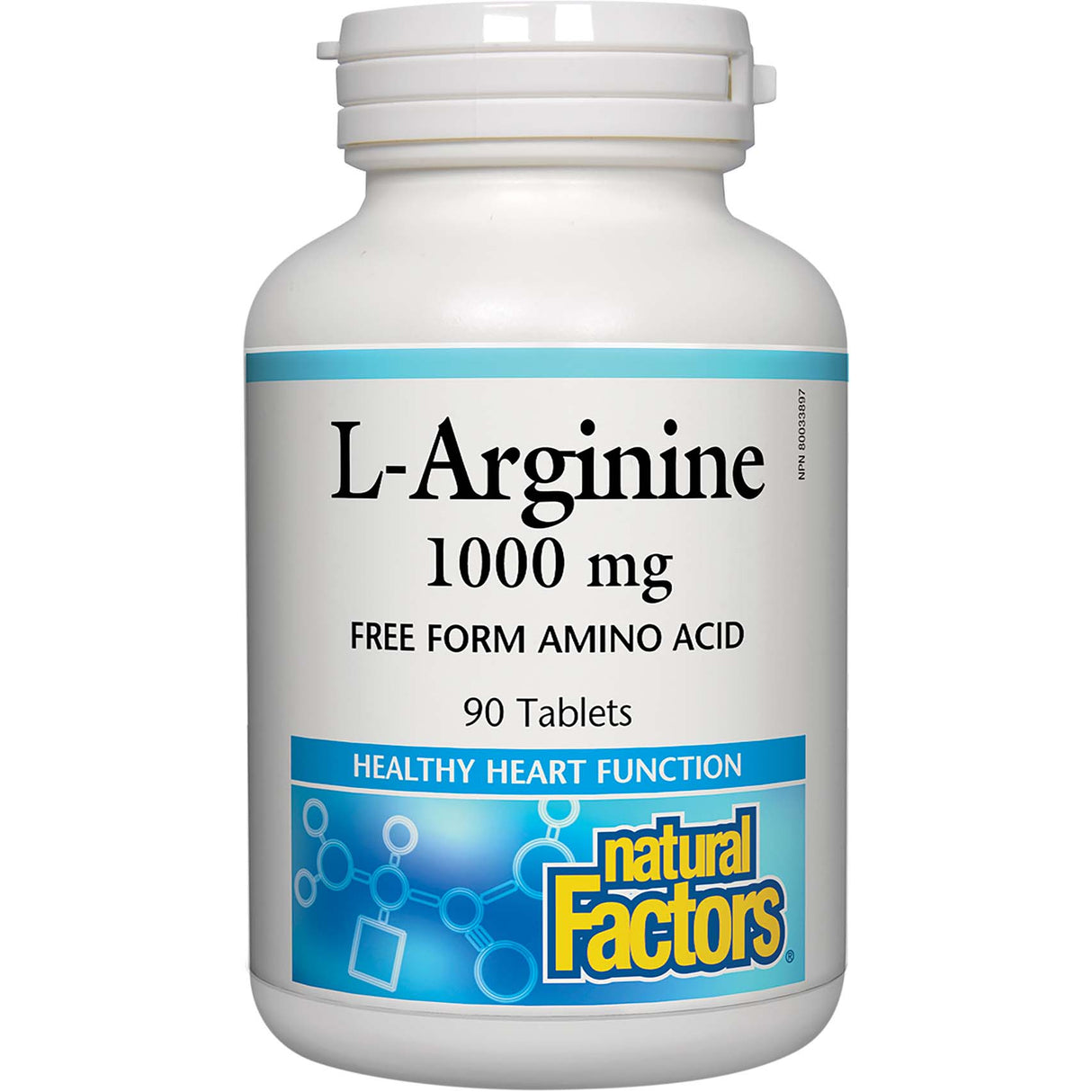 Natural Factors L-Arginine, 1000 mg, 90 Tablets - Natural Factors