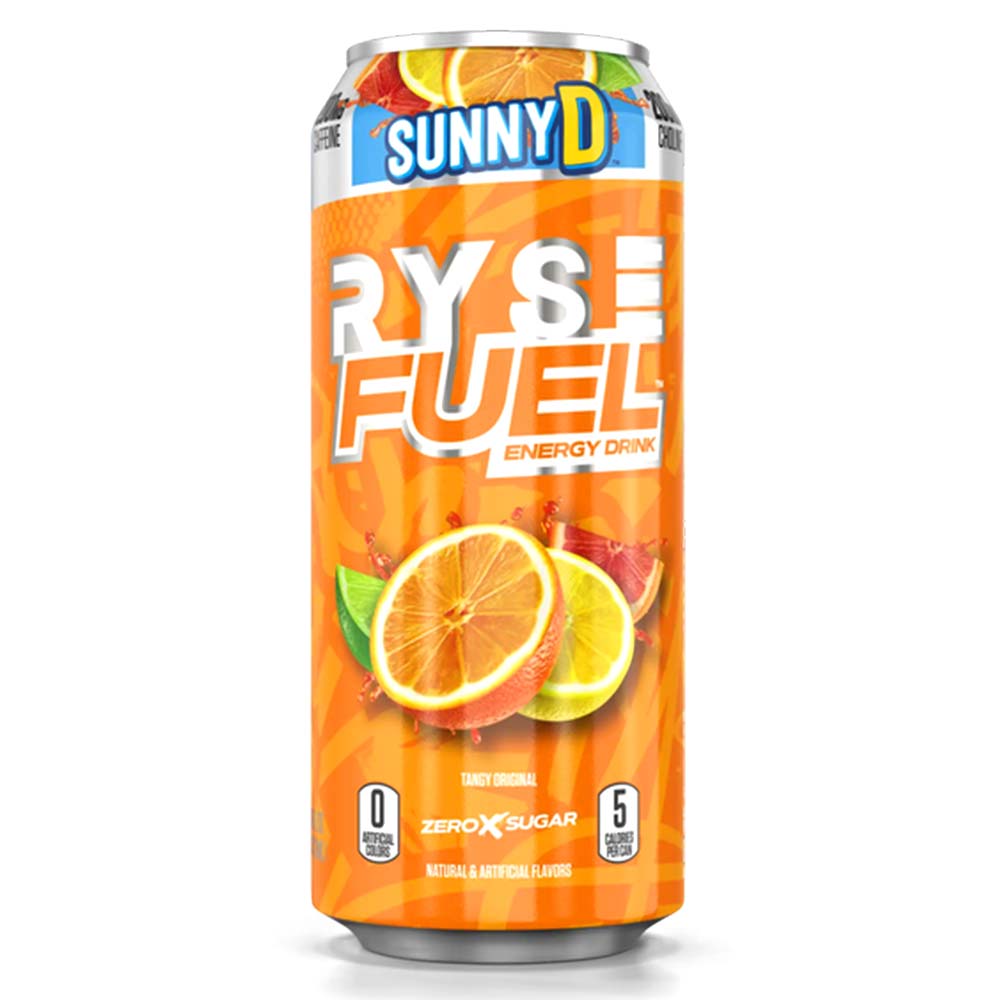 Sunny D Tangy Original, RYSE Fuel Energy Drink, 1 Can - RYSE