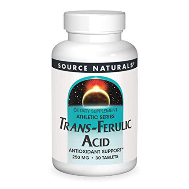 Source Naturals Trans-Ferulic Acid, 250 mg, 30 Tablets - Source Naturals