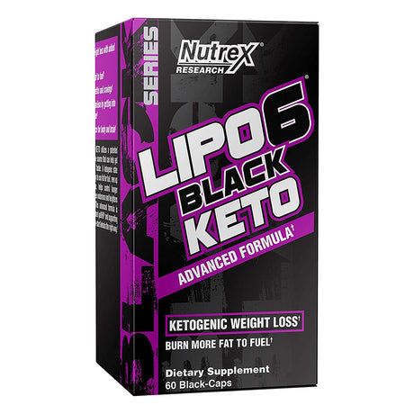 Nutrex Research Lipo 6 Black Keto, 60 Capsules - Nutrex Research