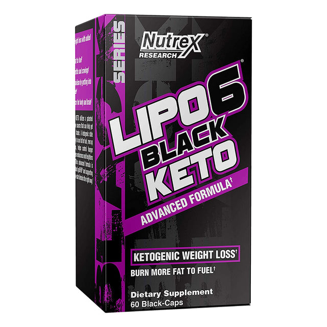 Nutrex Research Lipo 6 Black Keto, 60 Capsules - Nutrex Research