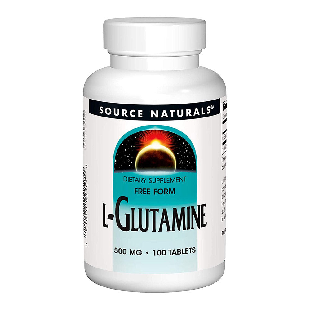 Source Naturals L-Glutamine, 500 mg, 100 Tablets - Source Naturals