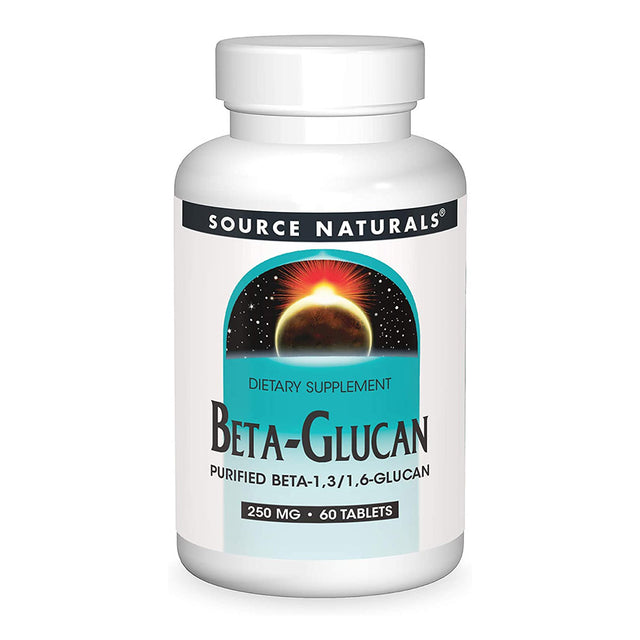 Source Naturals 250 mg Beta Glucan, 60 Tablets - Source Naturals