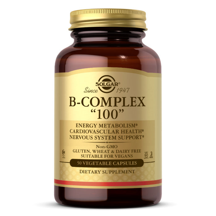 Solgar B-Complex 100, 50 Vegetable Capsules - Solgar